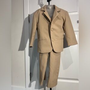 Tan Two-Piece Suit for Kids